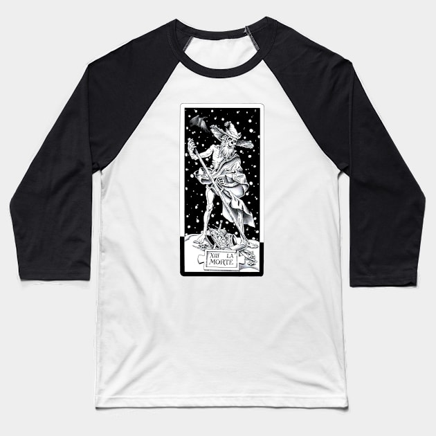 Tarot - death Baseball T-Shirt by ghjura